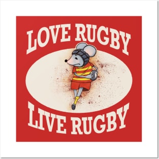 Live rugby, love rugby Posters and Art